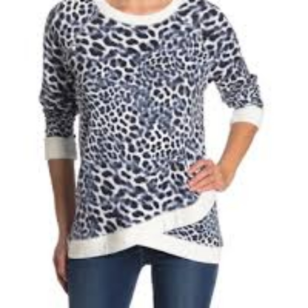 NWT Philosophy printed‎ Asymmetrical Top LG